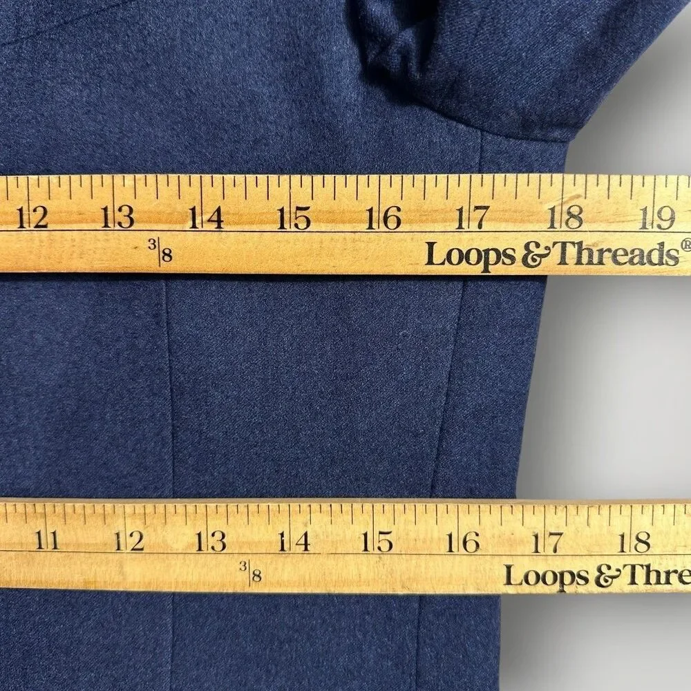 J.CREW Ludlow Navy Blazer Sport Coat 2-Button Suit Jacket 34S Italian FleeceWool